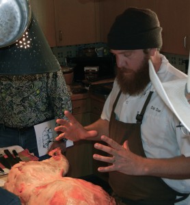 Chef Jesse Griffiths at Hog School