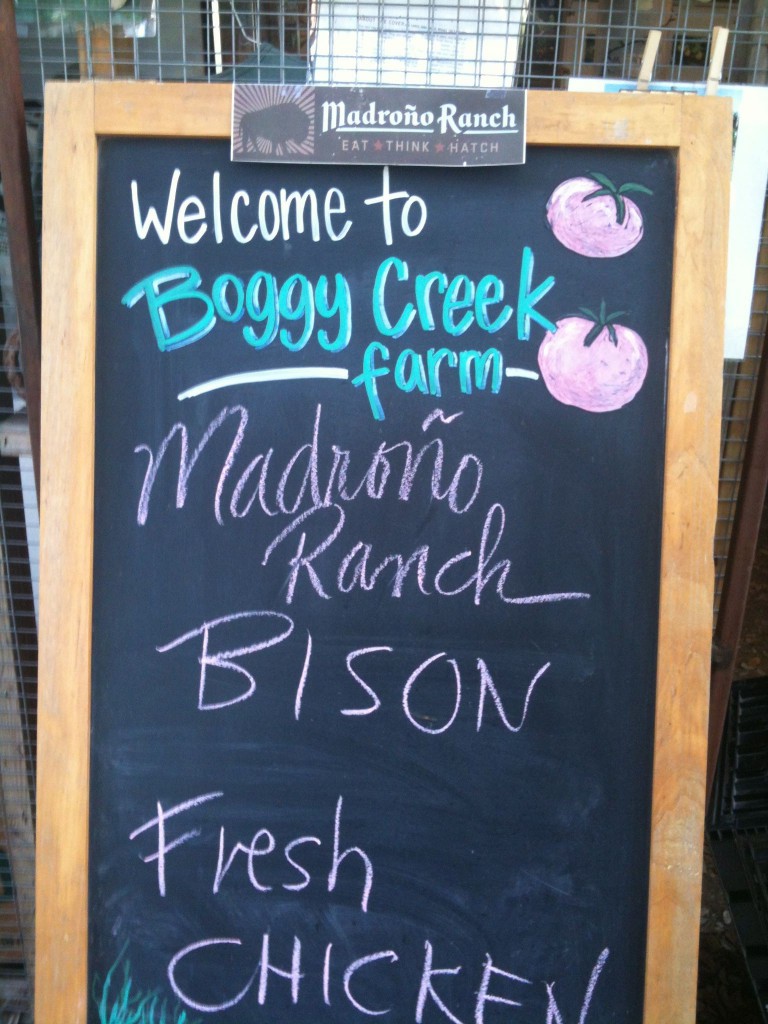Madroño Ranch bison meat, now available at Austin's Boggy Creek Farm