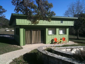 One of the cabins for residents