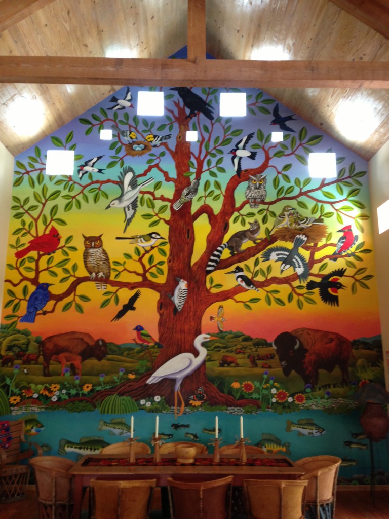 Billy Hassell's Tree of Life mural in the Main House