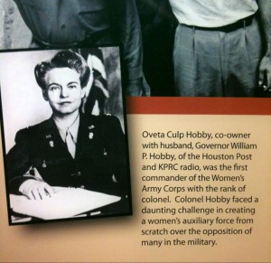 Oveta Culp Hobby as portrayed in the National Museum of the Pacific War